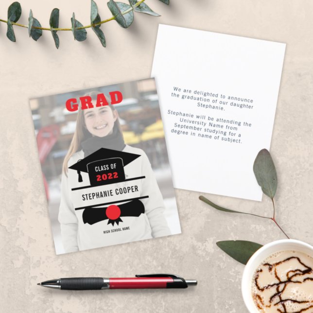 Lámina Invitación de Grad 2022 de Cap de foto presupuesto (Subido por el creador)