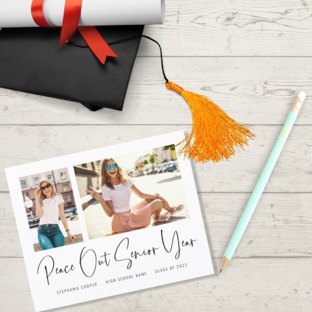 Lámina Invitación de Grad de Budget Peace Out 2 Fotos 202 (Subido por el creador)