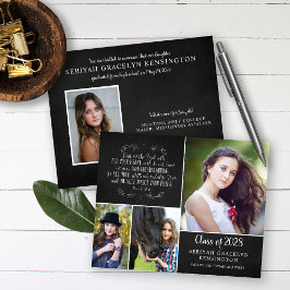 Lámina Invitación de graduación cristiana de presupuesto