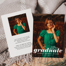 Lámina Invitación de Graduación de Foto de Año de Graduac
