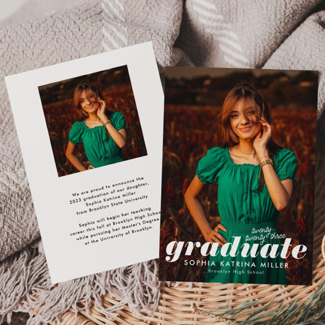 Lámina Invitación de Graduación de Foto de Año de Graduac (Subido por el creador)