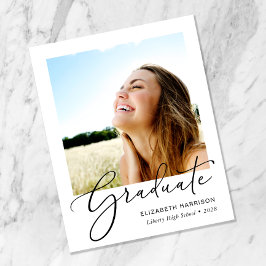 Lámina Invitación de Graduación de Foto de Guión de Presu