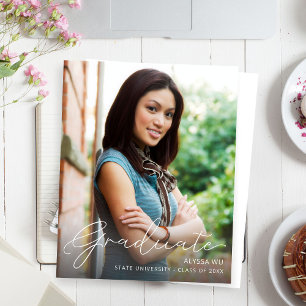 Lámina Invitación de Graduación de Foto de Mod de Script 