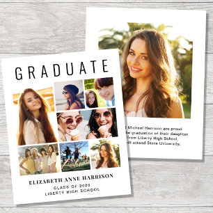 Lámina Invitación de Graduación de Foto de Presupuesto 8