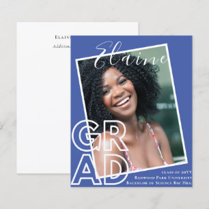 Lámina INVITACIÓN de Graduación de FOTO de RESTO DE PRESU