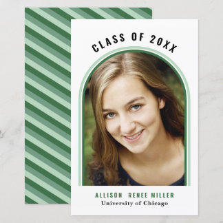 Lámina Invitación de Graduación de Foto del Arco Verde Pr