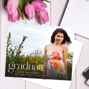 Lámina Invitación de Graduación de Fotografía de Mod de M