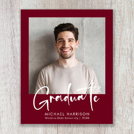Lámina Invitación de graduación de guión gráfico de presu