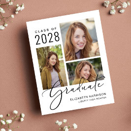 Lámina Invitación de graduación de guión gráfico de presu