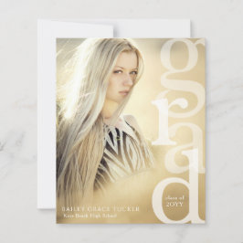 Lámina INVITACIÓN de Graduación de Oro del Presupuesto de