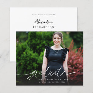Lámina Invitación de Graduación de Presupuesto MOD Photo 