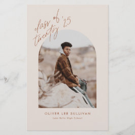 Lámina Invitación de graduación de Terracotta Arch 2023