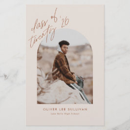 Lámina Invitación de graduación de Terracotta Arch 2023