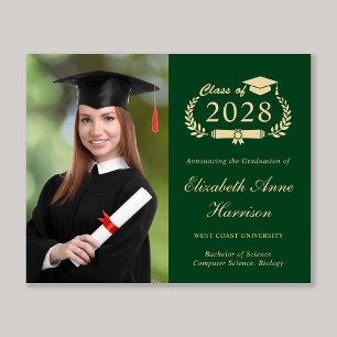 Lámina Invitación de Graduación del Colegio Verde Foto Pr