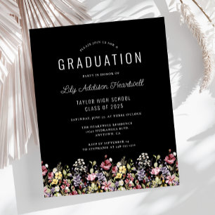 Lámina Invitación de Graduación Fiesta Salvaje Presupuest
