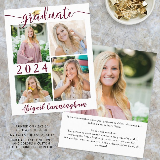 Lámina Invitación de graduados de presupuesto guión de Bo (Subido por el creador)