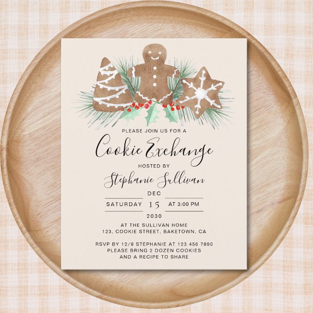 Lámina Invitación de intercambio de cookies para Navidade (Subido por el creador)