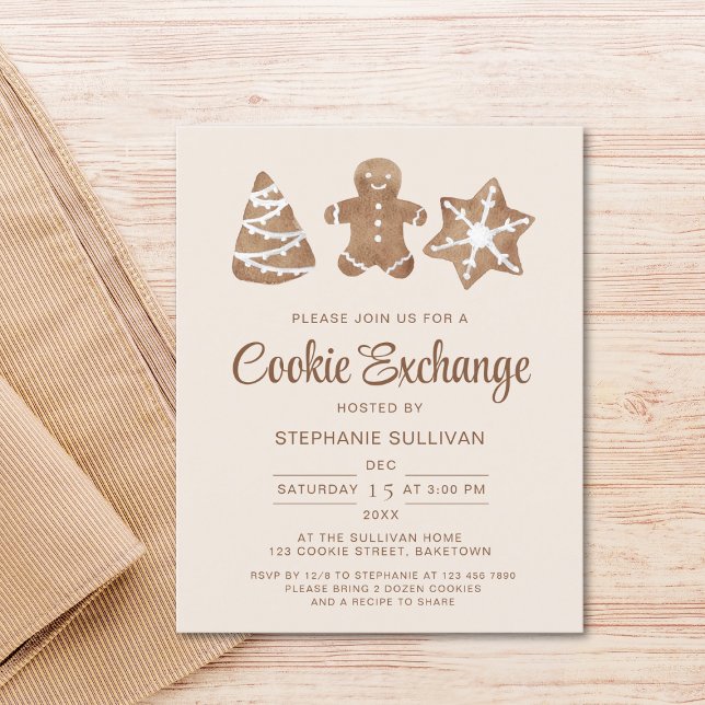 Lámina Invitación de intercambio de cookies para Navidade (Subido por el creador)