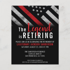 Lámina Invitación de Jubilación del Bombero con Presupues