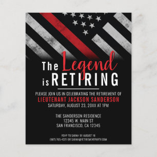 Lámina Invitación de Jubilación del Bombero con Presupues