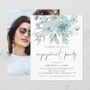 Lámina Invitación de la fiesta de compromiso fotográfico