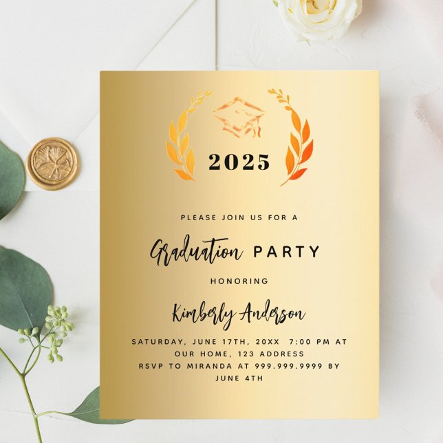 Lámina Invitación de la fiesta de graduación 2025 (Subido por el creador)