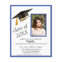 Invitación de la fiesta de graduación de la licenc