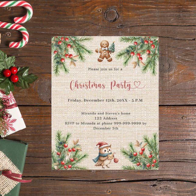 Lámina Invitación de la fiesta de los Navidades naturales (Subido por el creador)