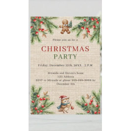 Lámina Invitación de la fiesta de los Navidades naturales