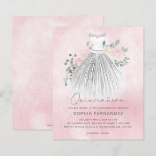 Lámina Invitación de la purpurina de oro de Rubor de pres