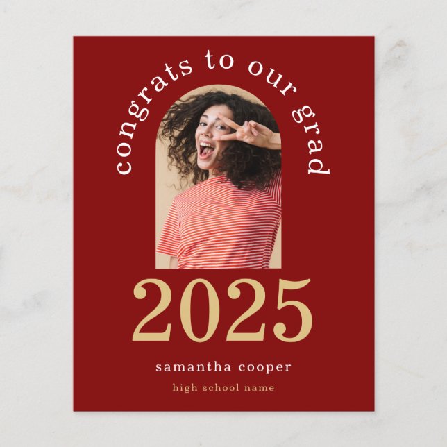 Lámina Invitación de Maroon Grad 2023 (Anverso)