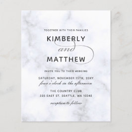 Lámina Invitación de matrimonio para caligrafía de mármol