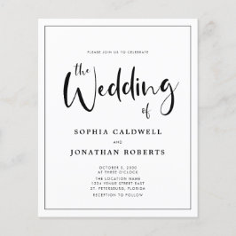 Lámina Invitación de matrimonio para detalles de borde de