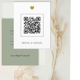 Lámina Invitación de matrimonio para el código QR del sab