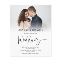 Invitación de matrimonio por sobreposición de foto