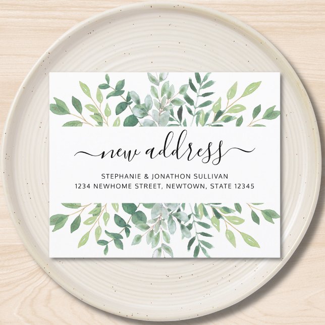 Lámina Invitación de movimiento de eucalipto verde de pre (Subido por el creador)