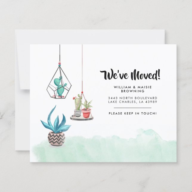 Lámina Invitación de movimiento de la nueva dirección de  (Anverso)