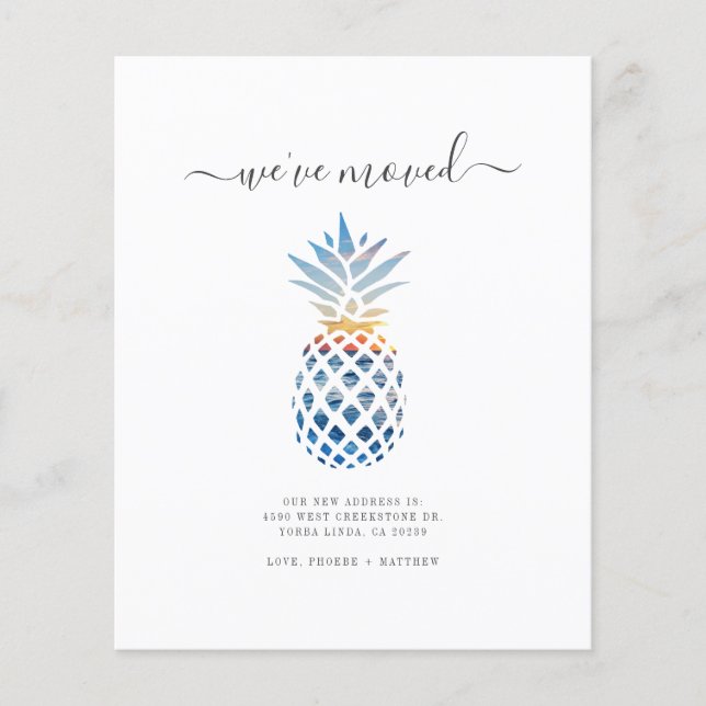 Lámina Invitación de movimiento de piña movida de Weve Pr (Anverso)