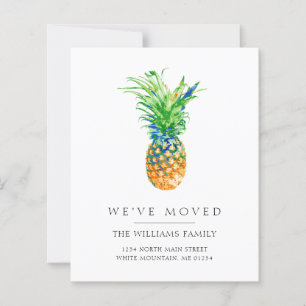 Lámina Invitación de movimiento de piña tropical presupue