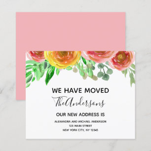 Lámina Invitación de movimiento de presupuesto Floral Rub