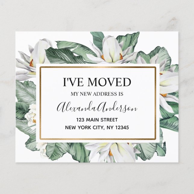 Lámina Invitación de movimiento de presupuesto floral tro (Anverso)