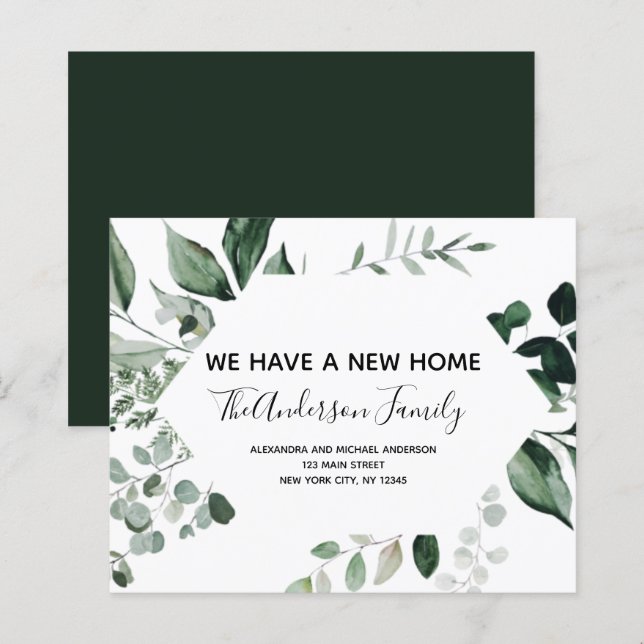 Lámina Invitación de movimiento de presupuesto vegetación (Anverso / Reverso)