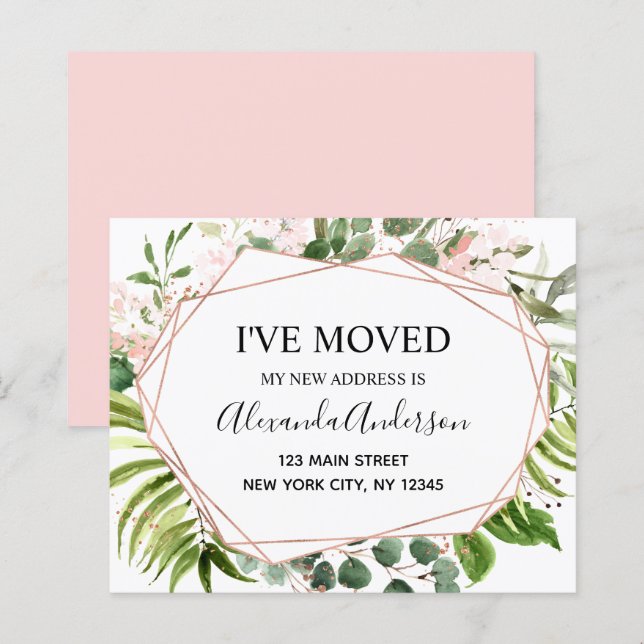 Lámina Invitación de movimiento de presupuesto vegetación (Anverso / Reverso)