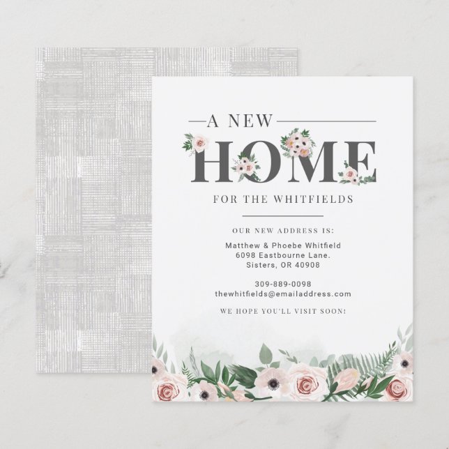 Lámina Invitación de movimiento floral de Weve con presup (Anverso / Reverso)