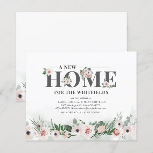 Lámina Invitación de movimiento floral elegante de presup