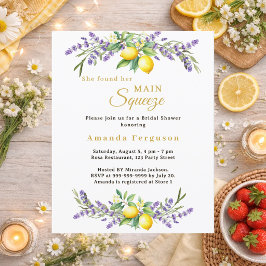 Lámina Invitación de naranja lavanda para fiesta de regal