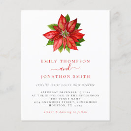 Lámina Invitación de Navidades de presupuesto Boda Red Po