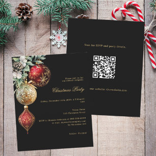 Lámina Invitación de Navidades QR para el negocio del oro