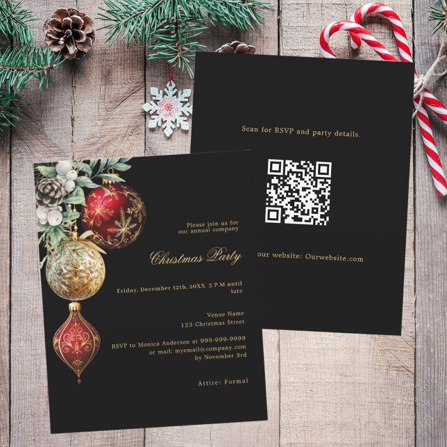 Lámina Invitación de Navidades QR para el negocio del oro (Subido por el creador)