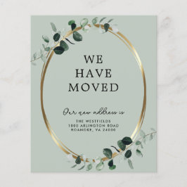 Lámina Invitación de nueva dirección de Eucalyptus Sage d